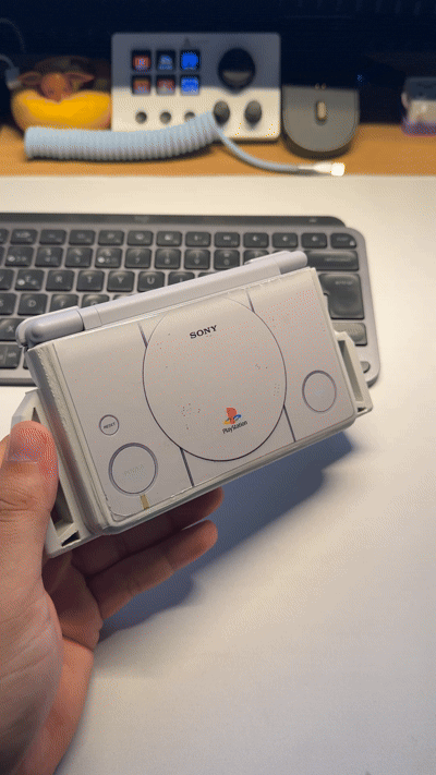 Carcasa Vinilo PS1 para Retroid Pocket Flip 2 - Imagen 2