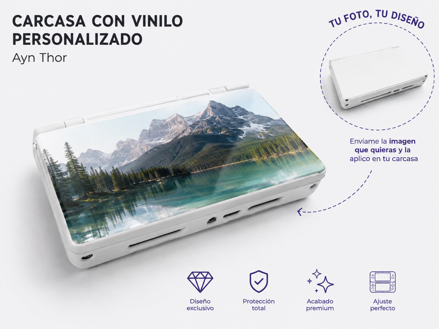 Carcasa con diseño Vinilo Personalizado Ayn Thor